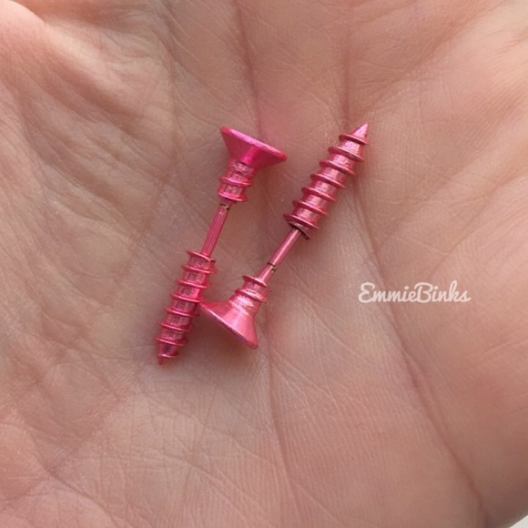 New 2 PAIR New Colors Stainless Steel | Easy To Wear | Trendy Design | Punk - Picture 9 of 16